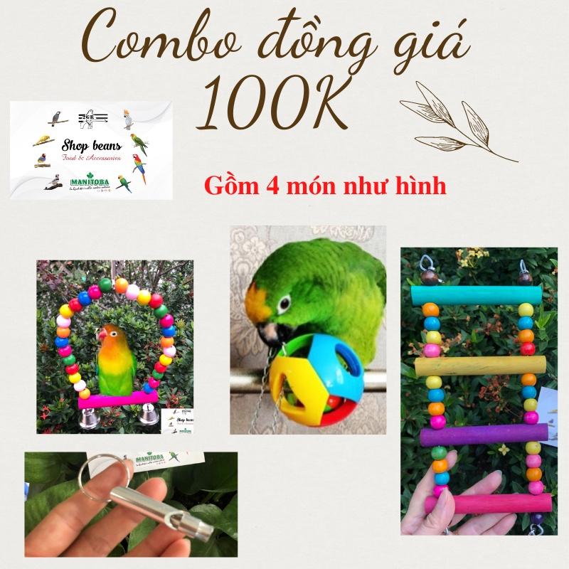 Combo đồng giá 100k đồ chơi cho vẹt