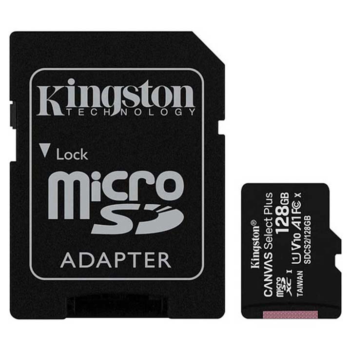 Thẻ Nhớ Kingston 128GB Micro SD Class 10 SDCS2/128GB hàng chính hãng