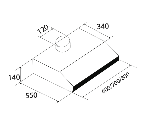 Máy Hút Mùi Cổ Điển KAFF KF-688I / KF-788I / KF-888I - Hàng Chính Hãng