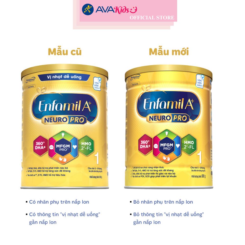 Sữa bột Enfamil A+ Neuropro số 1 830g (0 - 6 tháng) - Hàng Chính Hãng
