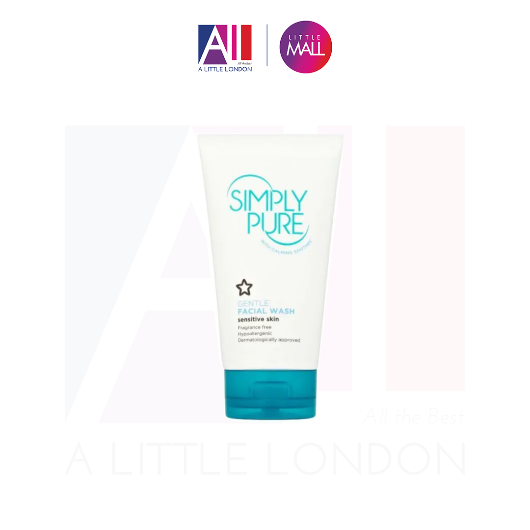 Sữa rửa mặt cho da nhạy cảm Superdrug Simply Pure / Eye And Face Cream Cleanser - 150ml