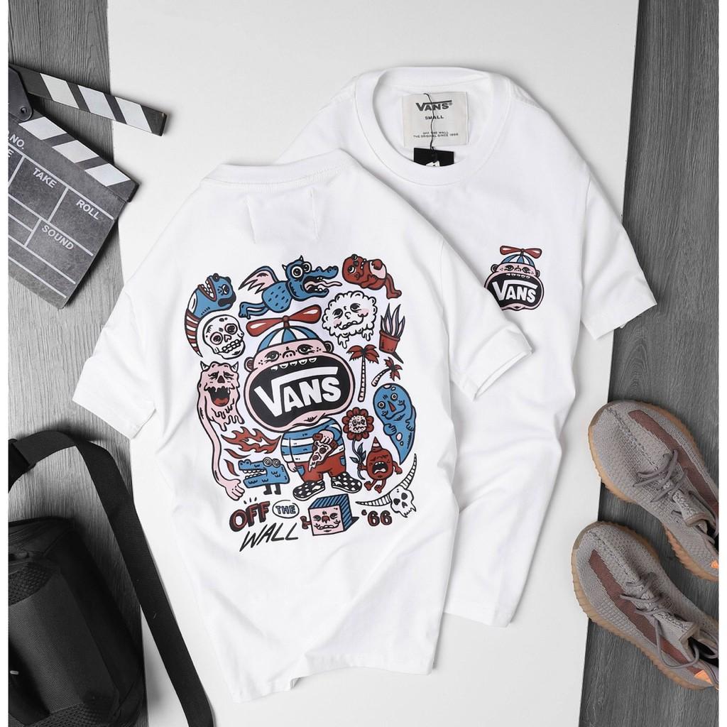 Áo thun nam cổ tròn tay ngắn ACA - A126 Áo Unisex From rộng dưới 85kg phong cách Ulzzang
