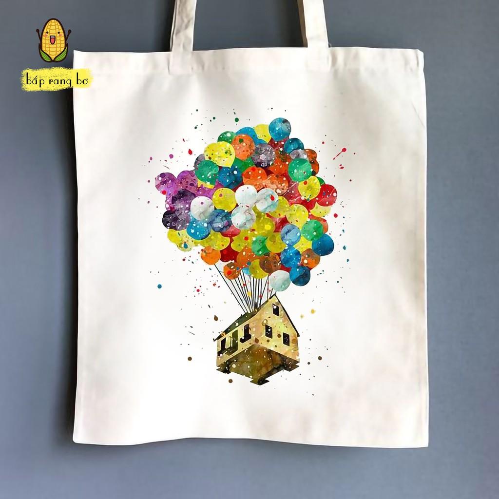 TÚI TOTE CẦU VỒNG 7 MÀU - VẢI DỆT CANVAS