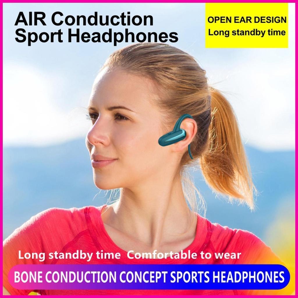 Tai Nghe Truyền Âm Qua Xương 5.0 Răng Xanh Dương Có Micro Dùng Khi Tập Gym/Leo Núi/Chạy Bộ