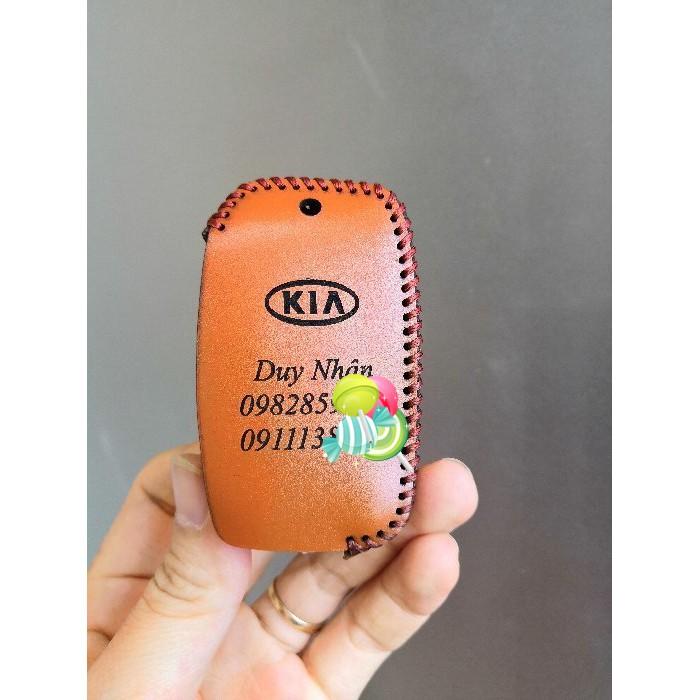 Bao Da Chìa Khóa Toyota Chìa gấp, Da Bò, Khắc Tên, Số Đt Chủ