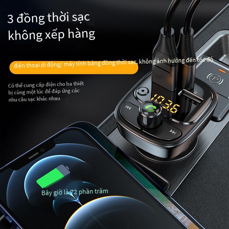 Giá Rẻ Nhất Bluetooth Xe Hơi MP3 Nghe Bluetooth Thông Minh 5.1 Chip Ổ Đĩa U/Thẻ TF PD24W Sạc Nhanh + 2.4A Sạc Xe Hơi
