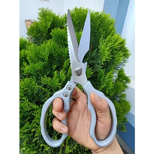 Kéo Đa Năng Nhật Bản Đánh Vẩy Cá Kéo Cắt Xương Gà, Cắt Các Loại Thịt Chất Liệu Thép Cao Cấp Không Gỉ Siêu Sắc