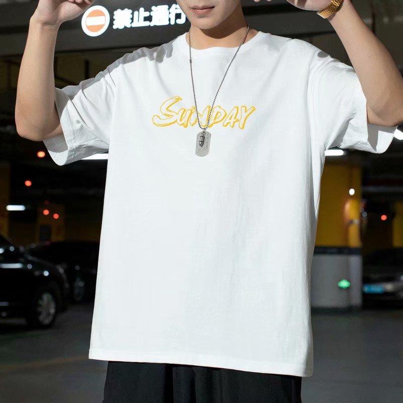 Áo Thun Tay Ngắn In Chữ Cá Tính Dành Cho Nam