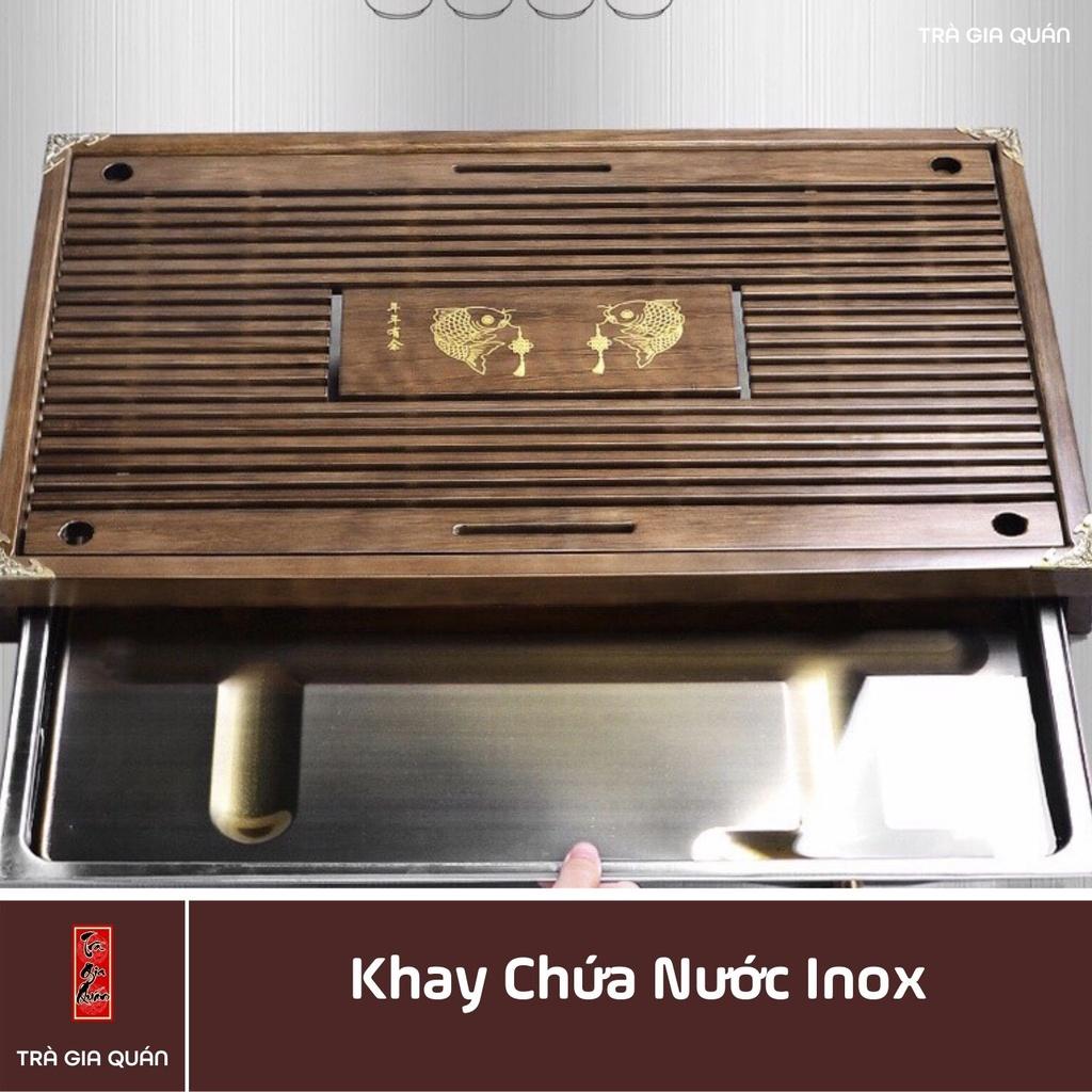 Khay Trà Tre Cao Cấp Chữ Nhật Trung Kích Thước 43*27*5.5 KT 27