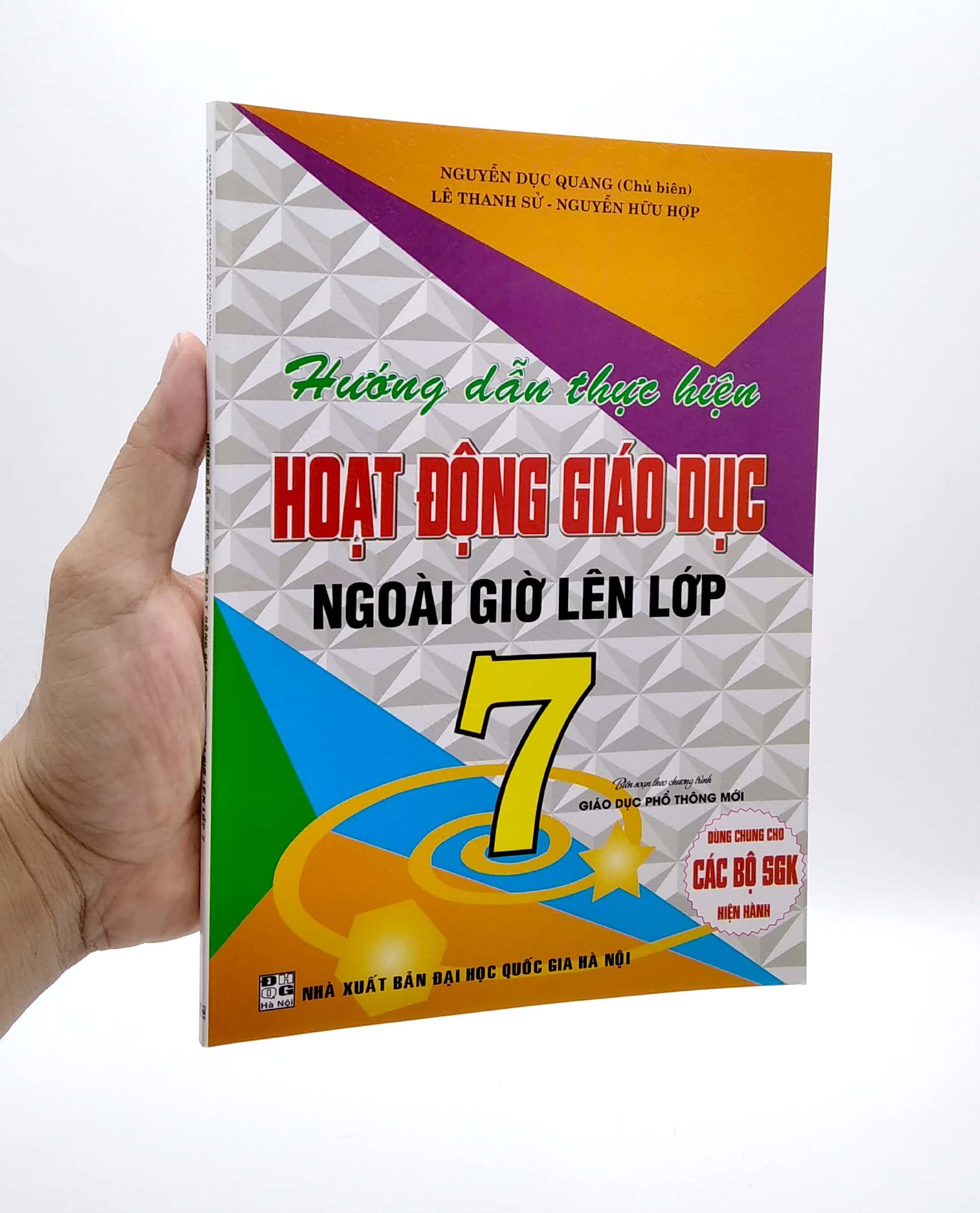 Hướng Dẫn Thực Hiện Hoạt Động Giáo Dục Ngoài Giờ Lên Lớp 7