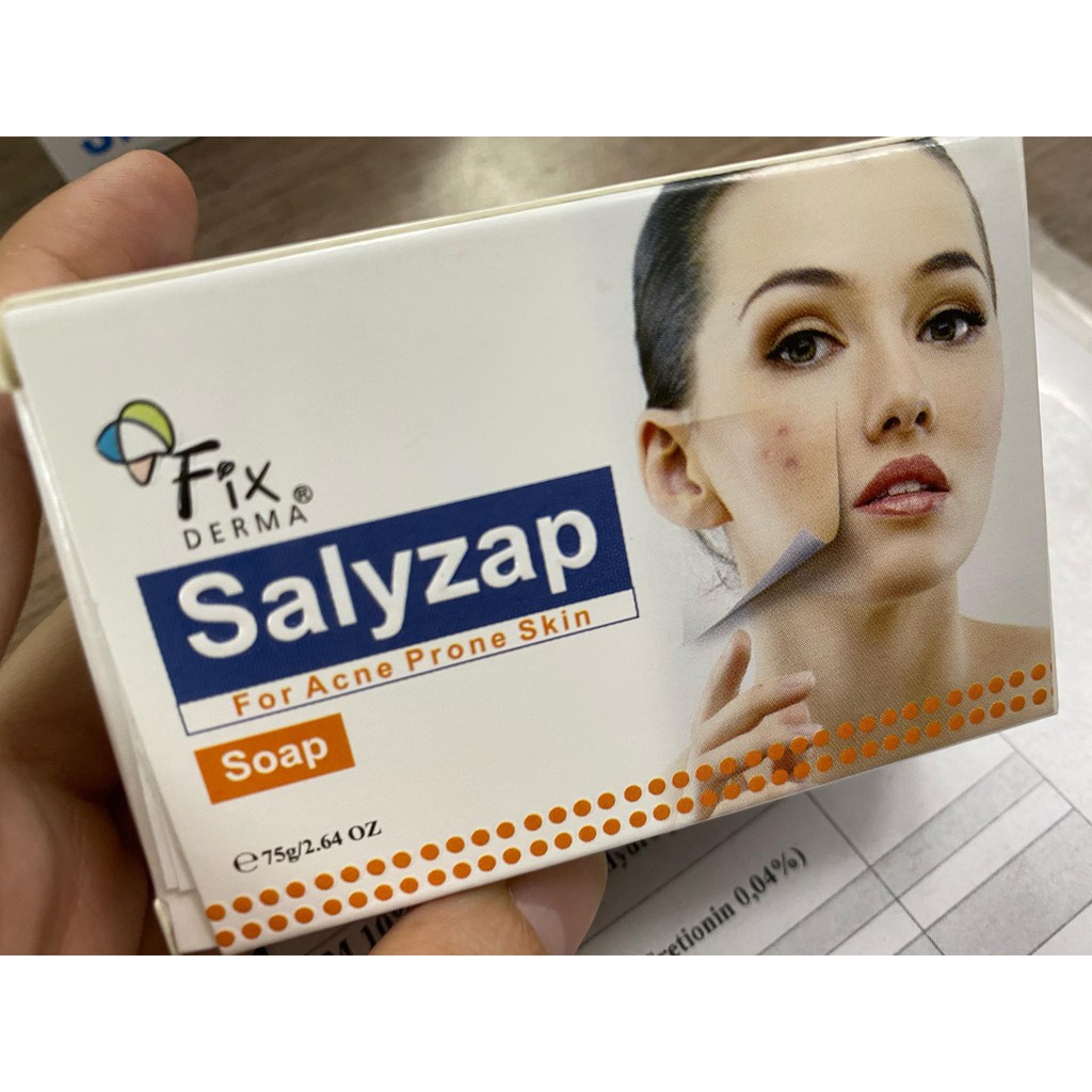 Fixderma Xà Phòng Giảm Mụn Mờ Thâm Nám Salyzap Soap 75g