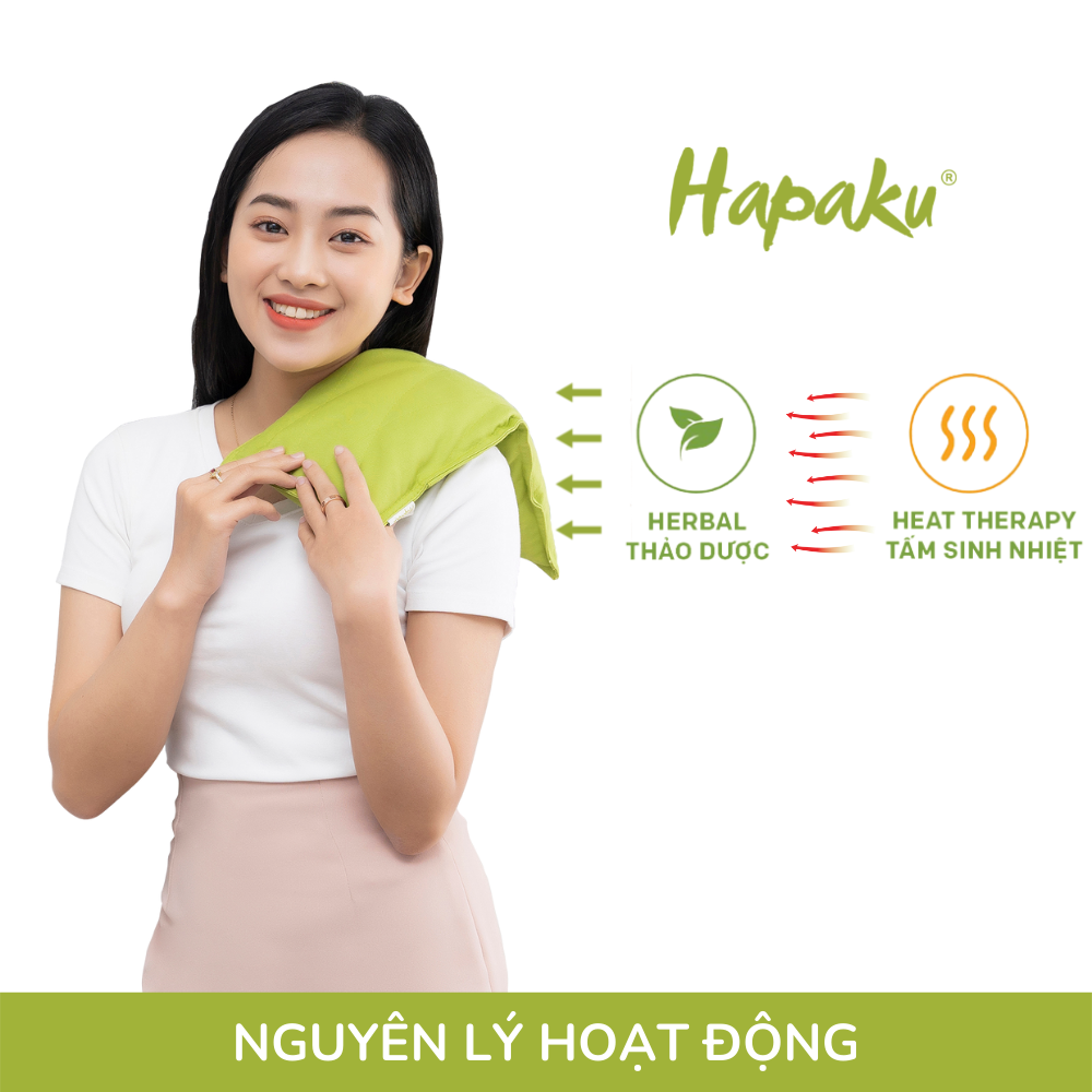 Gối Chườm Nóng Thảo Mộc Đa Năng Hapaku Giảm Đau Mỏi Cổ Vai Gáy, Lưng Hông, Giúp Ngủ Ngon Hơn, Gối Thảo Mộc Đa Năng - Size Lớn