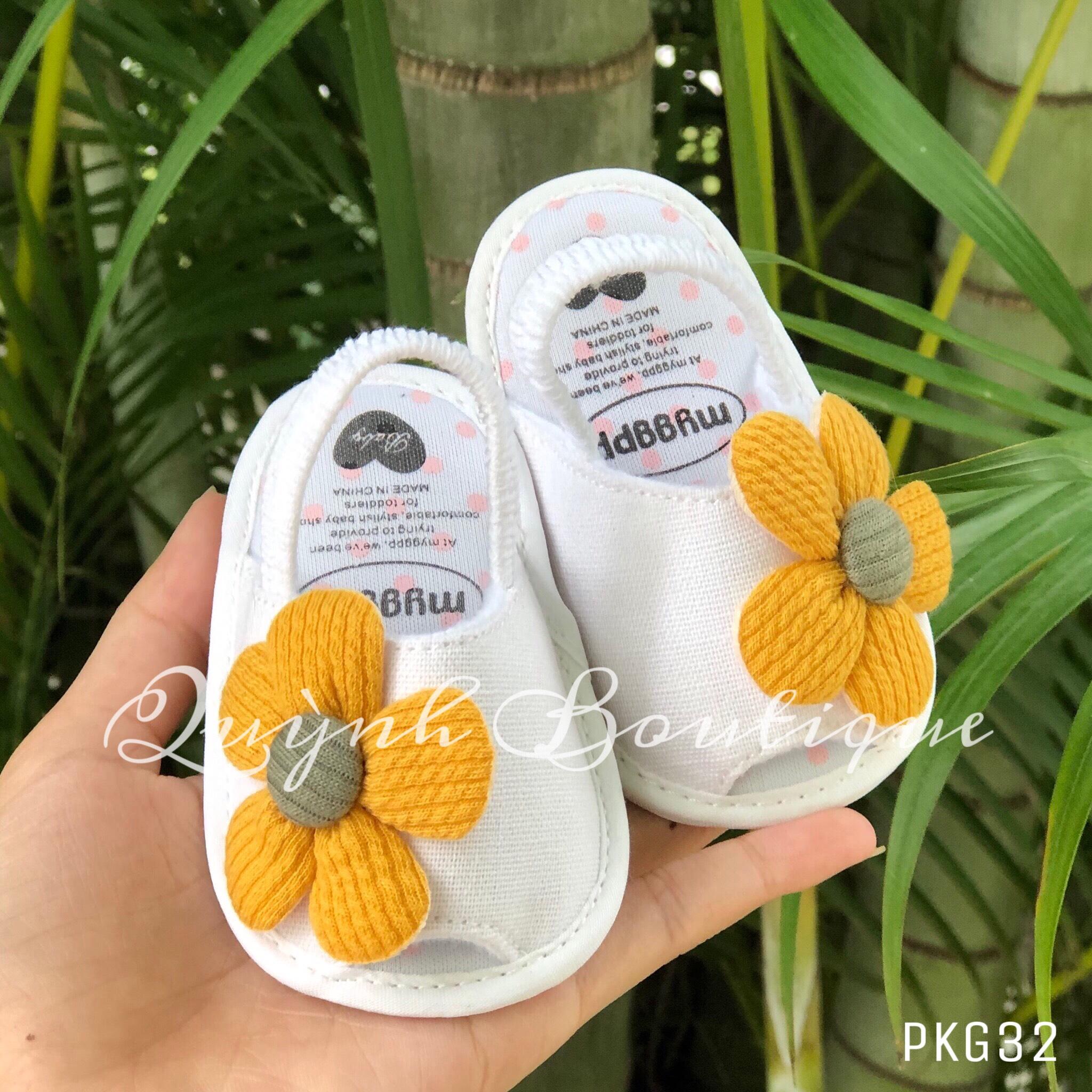 Giày dép trẻ em cho bé  cho bé QUỲNH BOUTIQUE Sandal hoa cúc siêu xinh cho bé