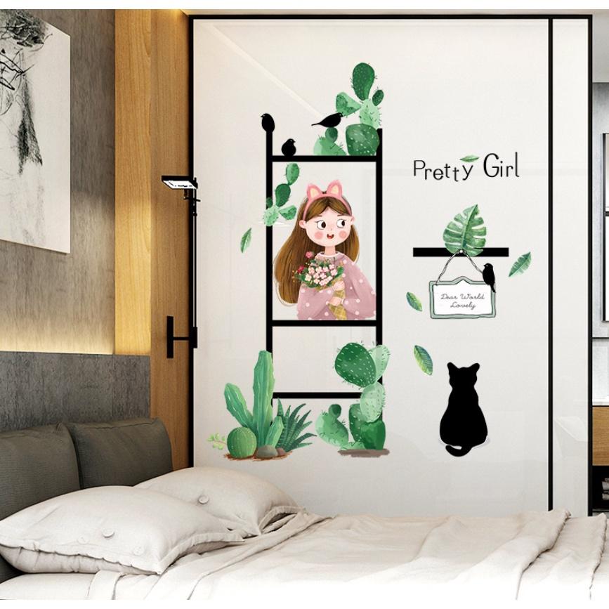 Decal trang trí tường - 4 khung tranh khách ibox chọn mẫu