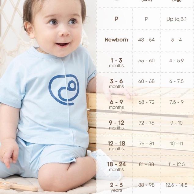 Bộ dài tay cài chéo Bu baby sợi tre Bambus 0m - 6m - BBB110805 Xanh mint