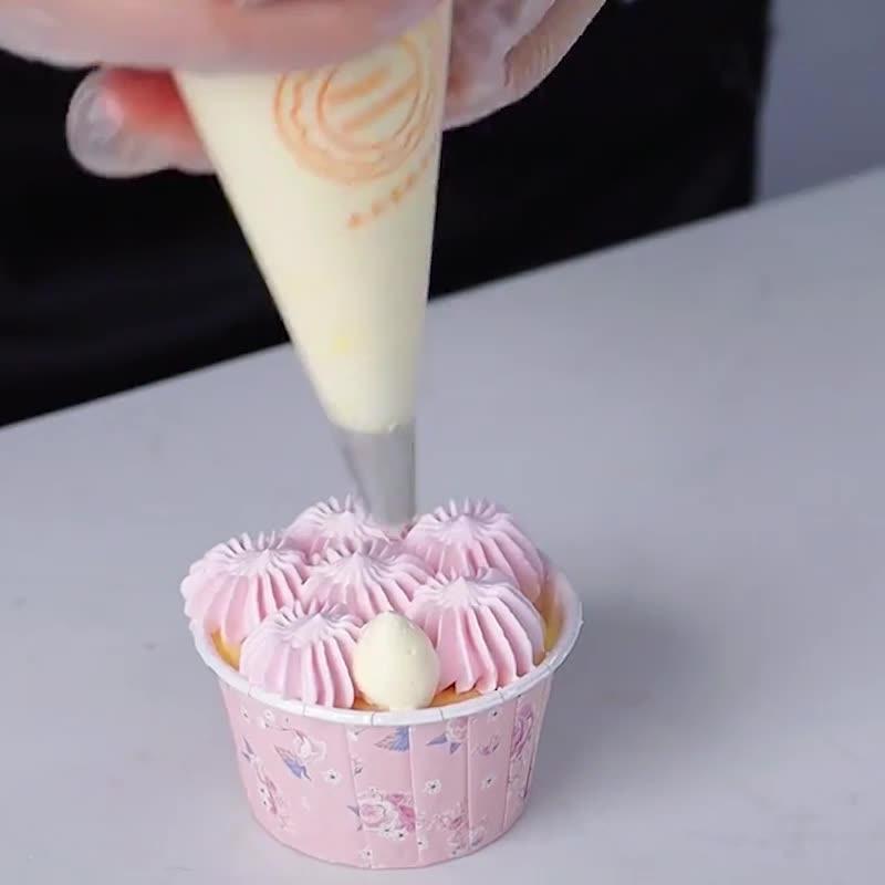 100 Túi đựng kem tạo hình, túi bắt kem không trơn, li lông tạo hình bánh kem, bánh gato dùng một lần