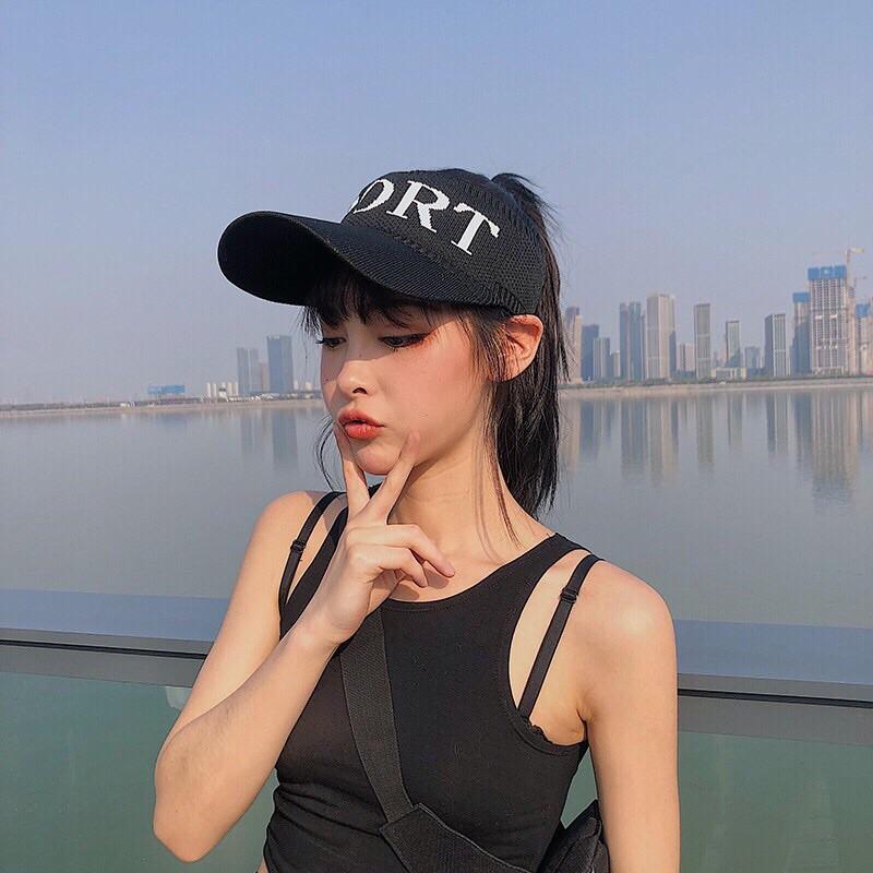 MŨ ️LƯỠI ️TRAI NỬA ĐẦU CHỐNG NẮNG THỜI TRANG CHO NỮ PHONG CÁCH HÀN QUỐC 2021