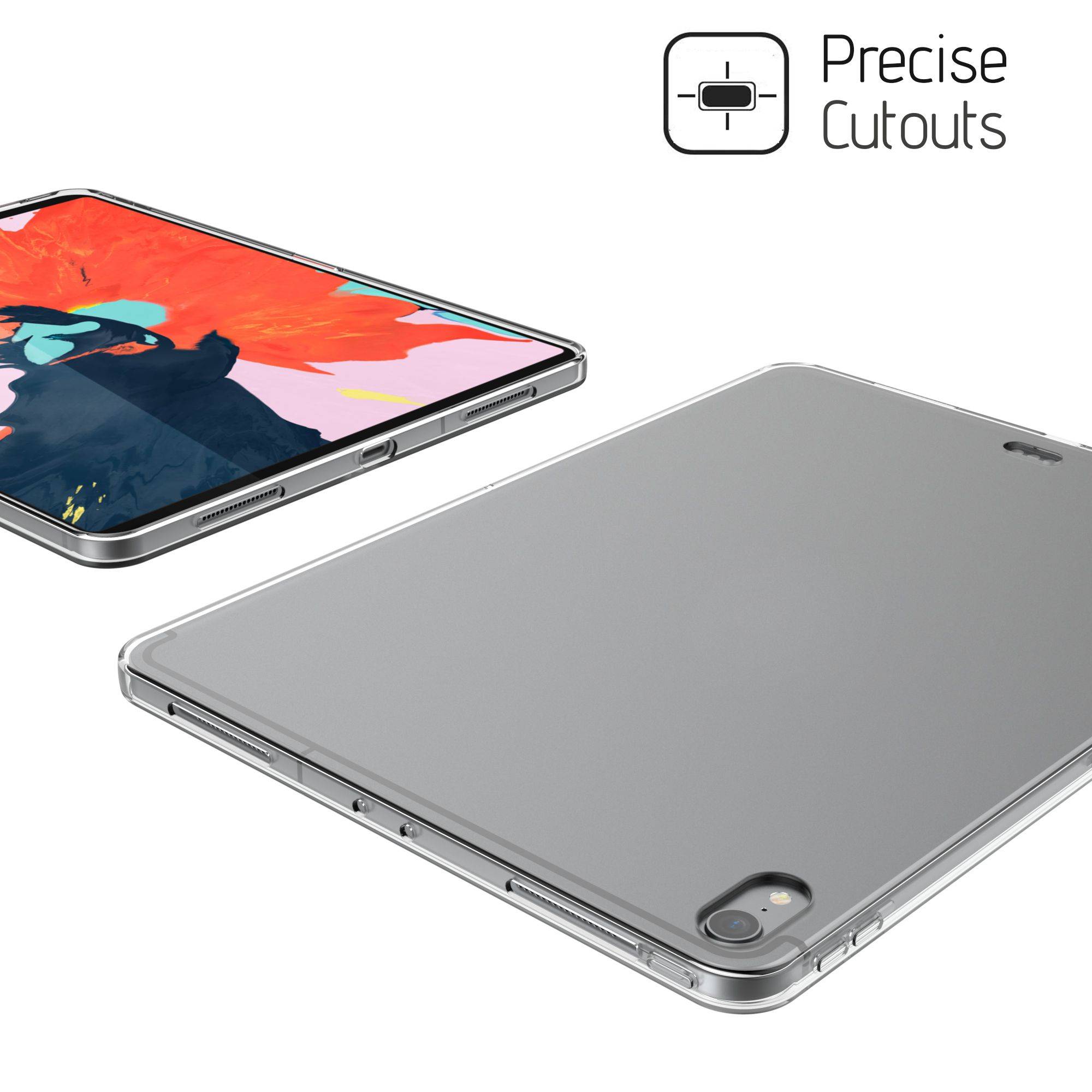 Ốp lưng chống sốc trong suốt siêu mỏng cho iPad Pro 12.9 2018 bảo vệ camera hiệu Likgus Crashproof giúp chống chịu mọi va đập - hàng nhập khẩu