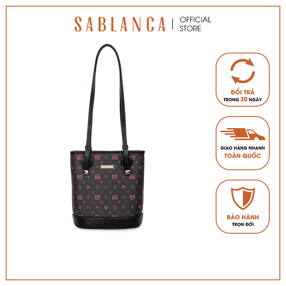 Túi Tote nữ đeo vai họa tiết monogram SABLANCA TO0083