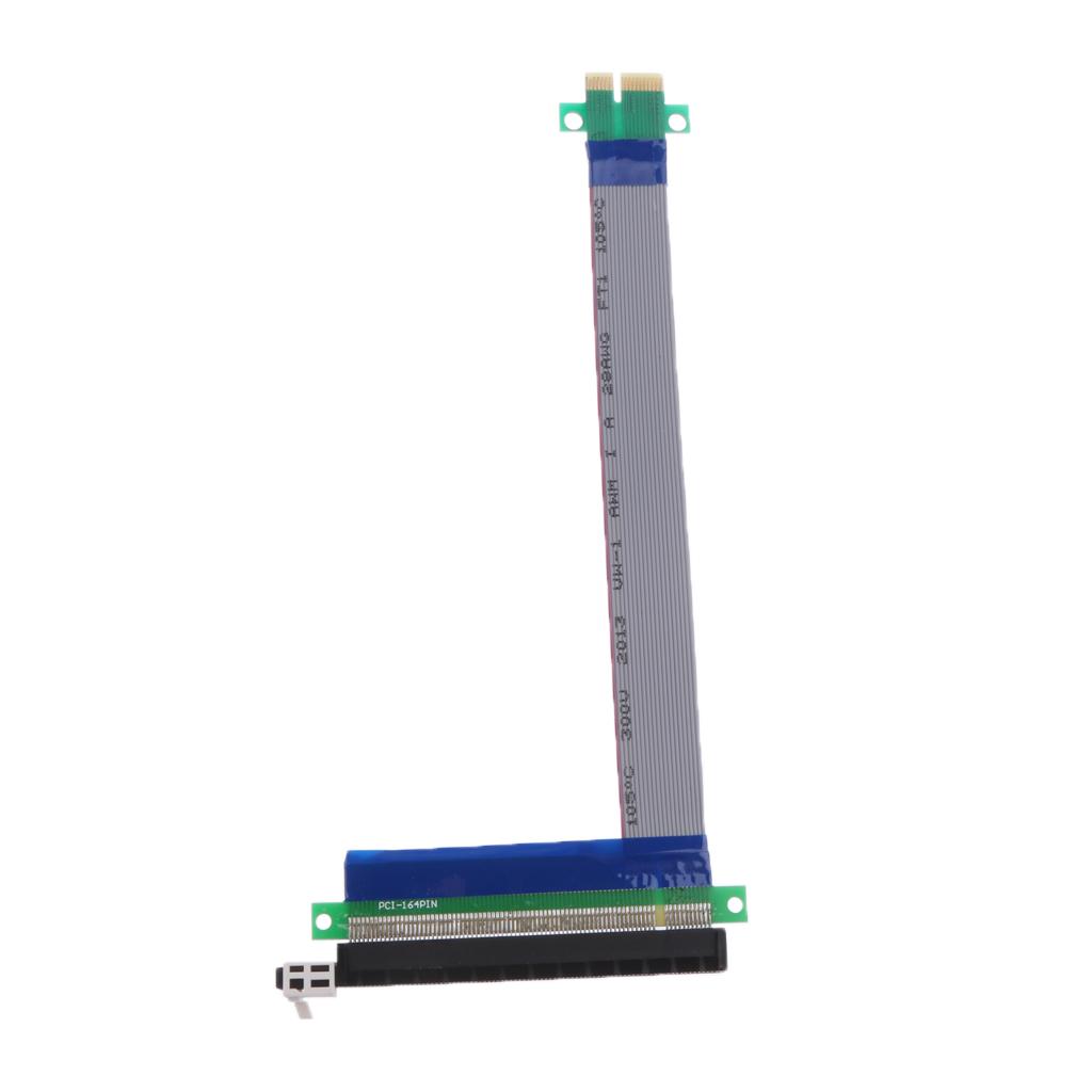 PCI-E Express 1X to 16X Male to Female Riser Card Extender Cable Ribbon