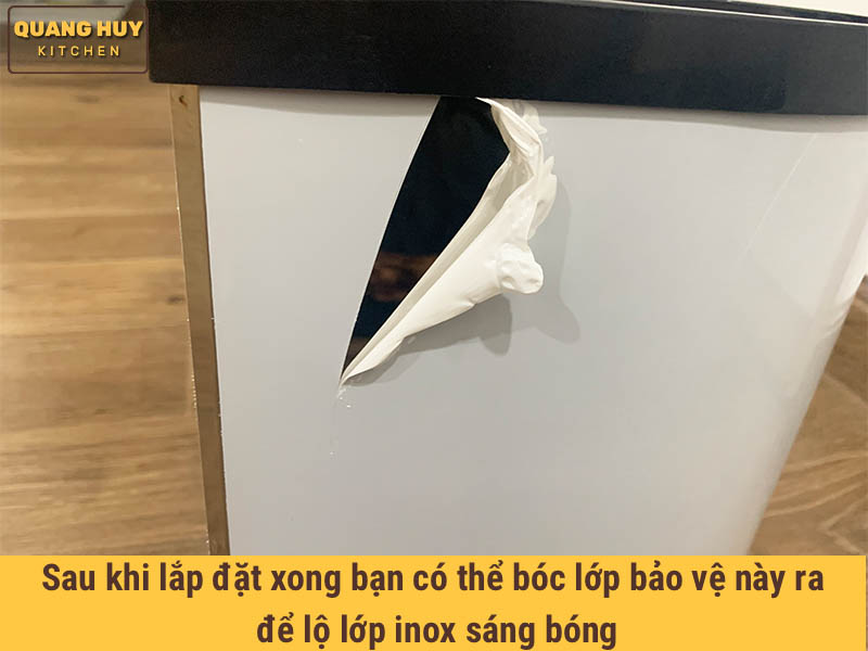 Thùng rác tròn gắn cánh tủ bếp