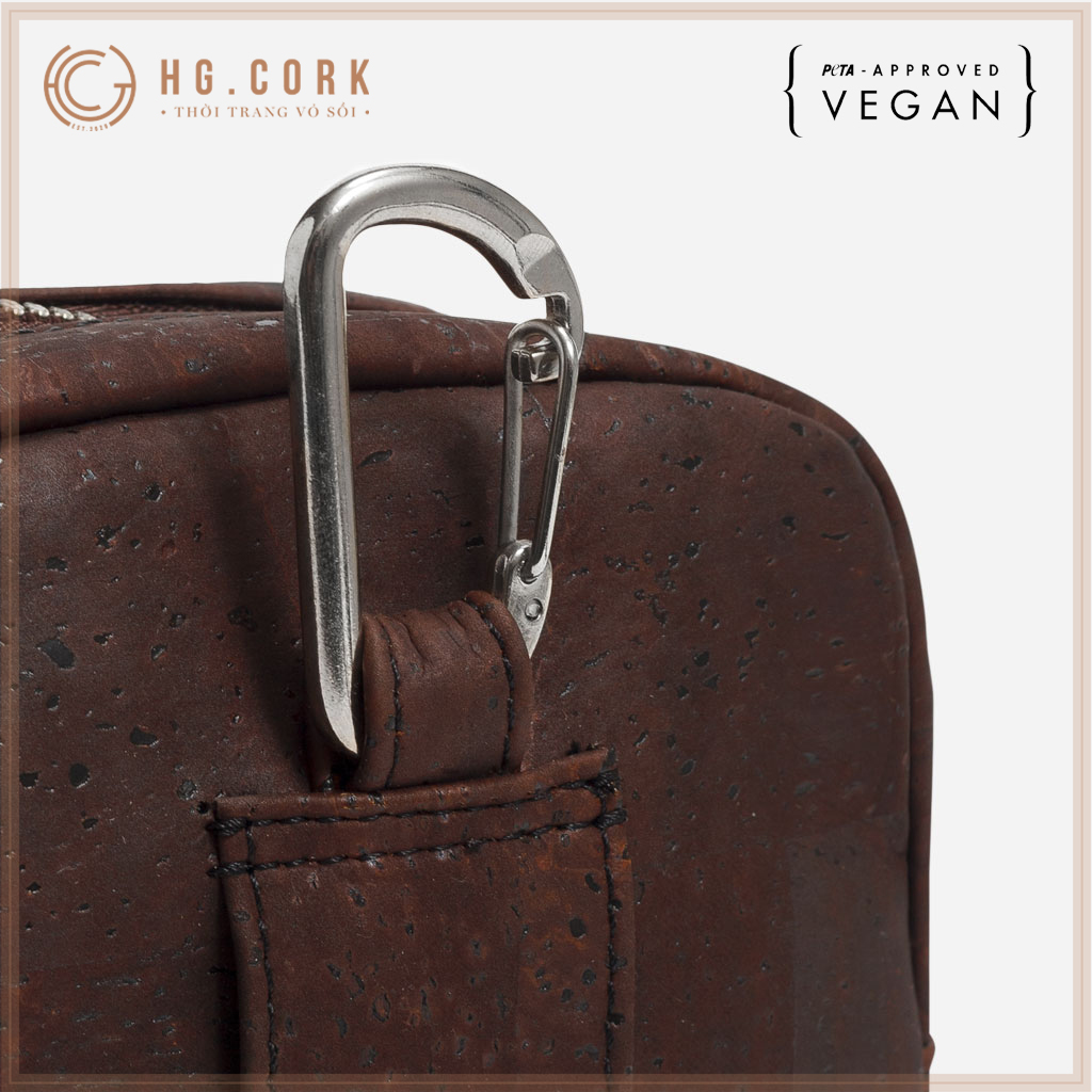 Túi Đeo Chéo Mini Dáng Đứng Nam Nữ CROSSBODY POUCH - HGcork Corkor CK266 – Nhiều màu – Vật liệu da cork thực vật thuần chay, chống cháy, chống mốc – Sản xuất tại Bồ Đào Nha