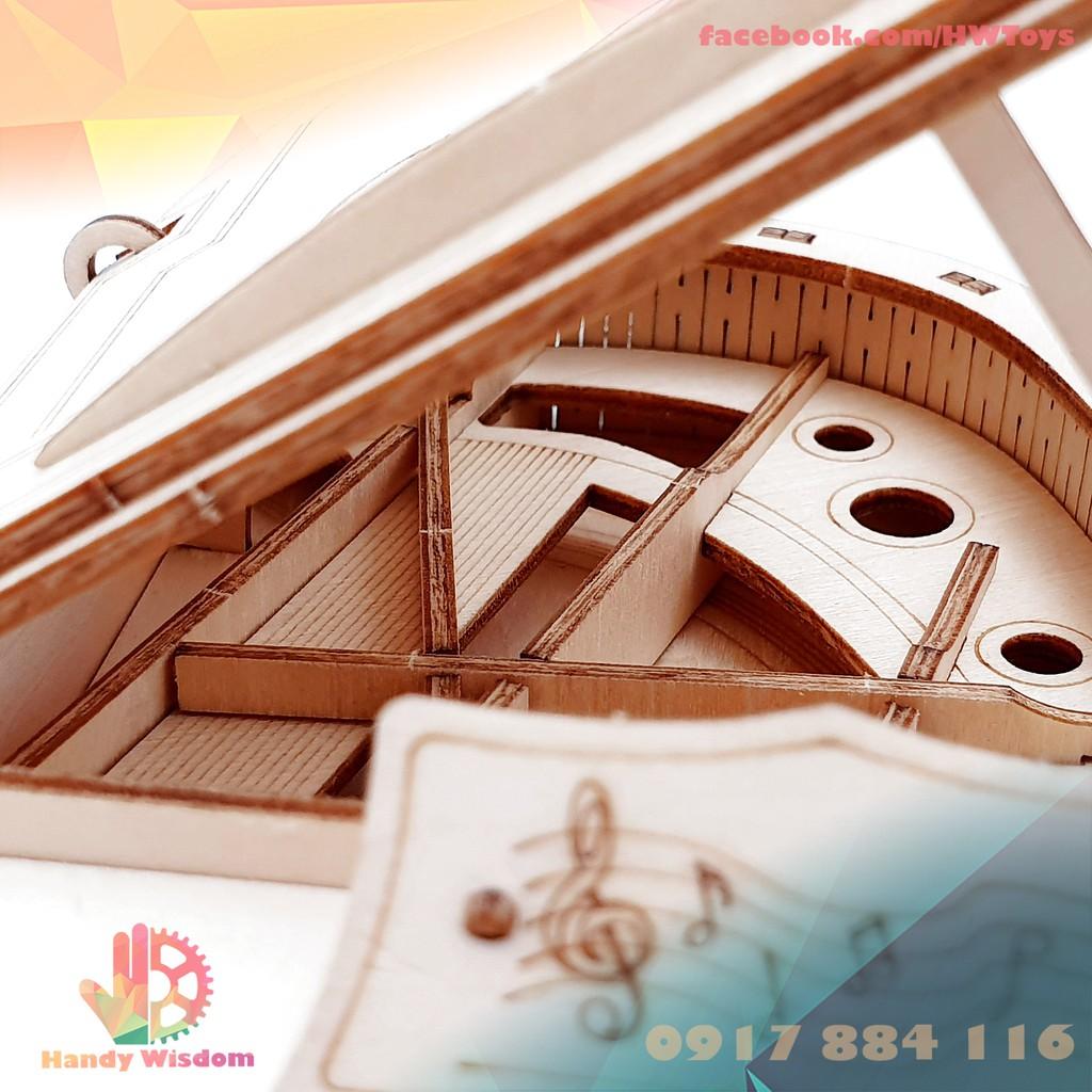 Mô hình lắp ghép gỗ Rolife - Đàn Piano - Robotime Grand Piano TG402