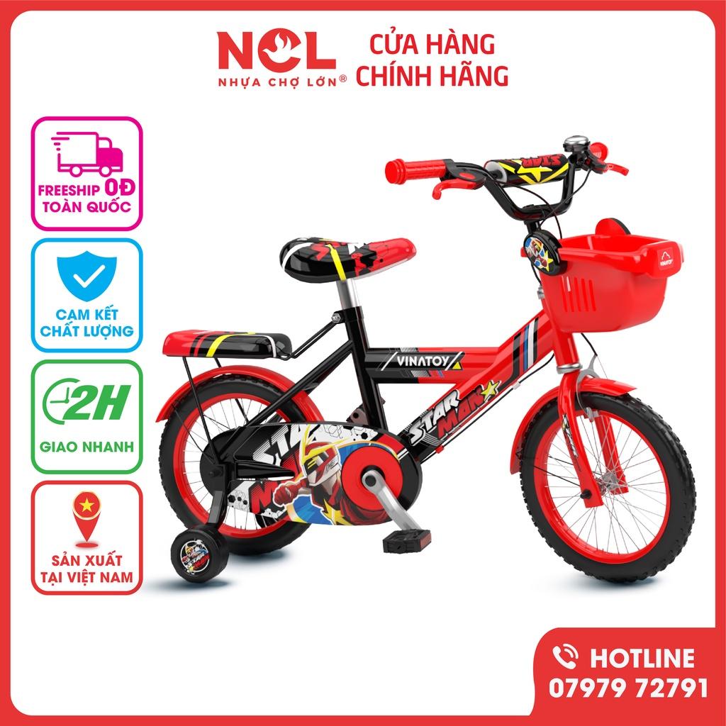 Xe Đạp Trẻ Em Nhựa Chợ Lớn 16 inch K50 Cho Bé Nam Từ 5 đến 7 Tuổi