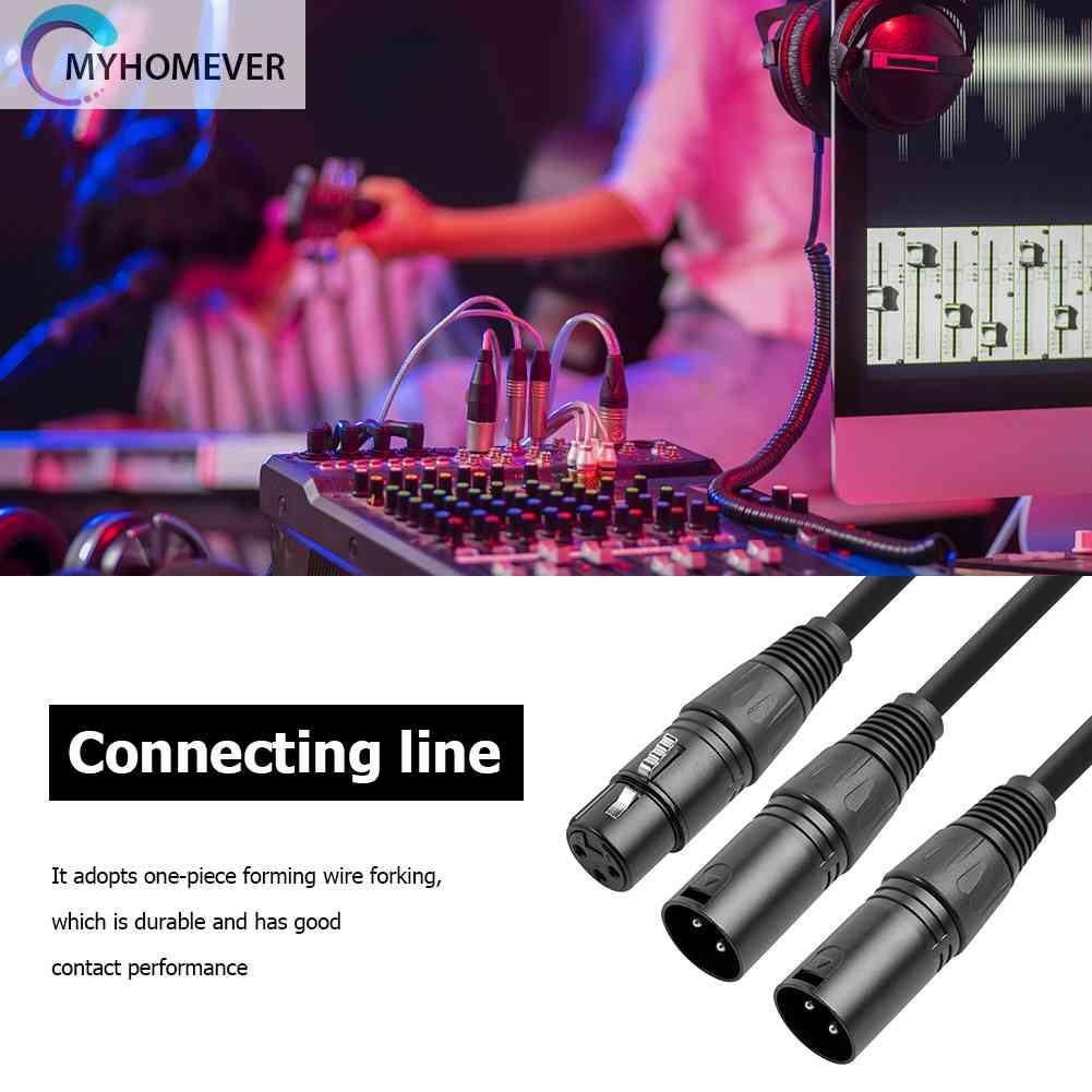 Cáp Chia 3 Pin XLR Sang XLR KéP HìNh Chữ Y 50cm - MàU Đen