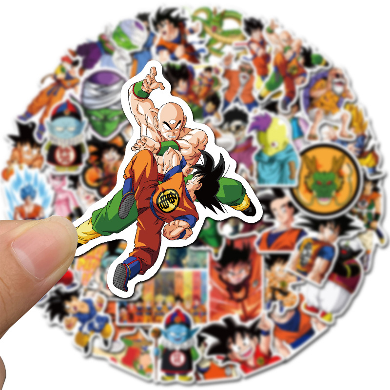 Sticker 50 miếng hình dán Dragon Ball E