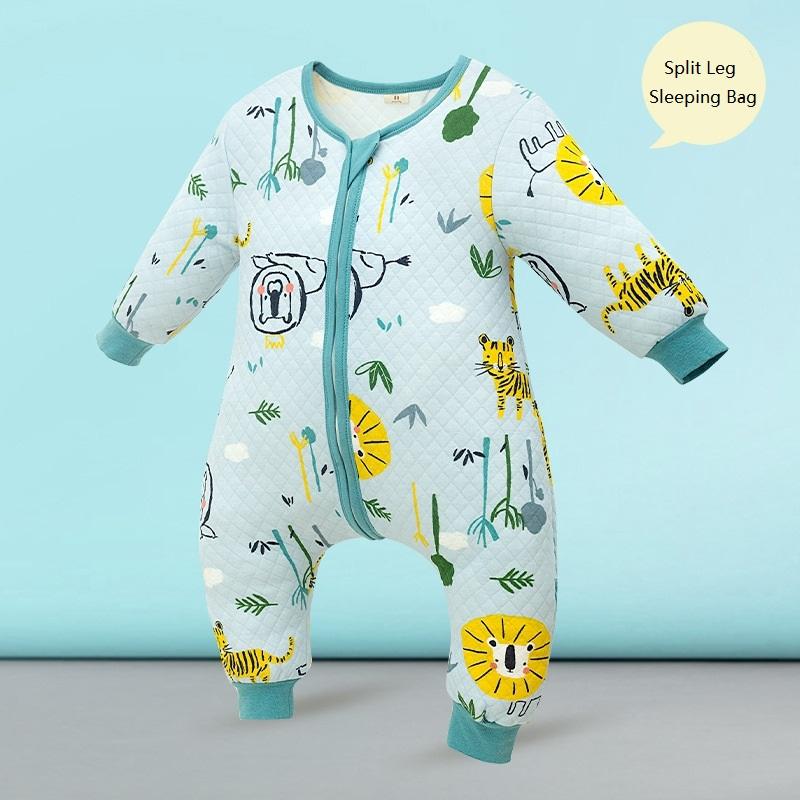 Túi Ngủ Cho Bé Hình Hoạt Hình Infantil Mùa Xuân, Mùa Thu Cho Cotton Cho Bé Giấc Ngủ Bao Trẻ Em Slaapzak Giường Mềm Trẻ Em Bộ Đồ Ngủ Jumpsuit