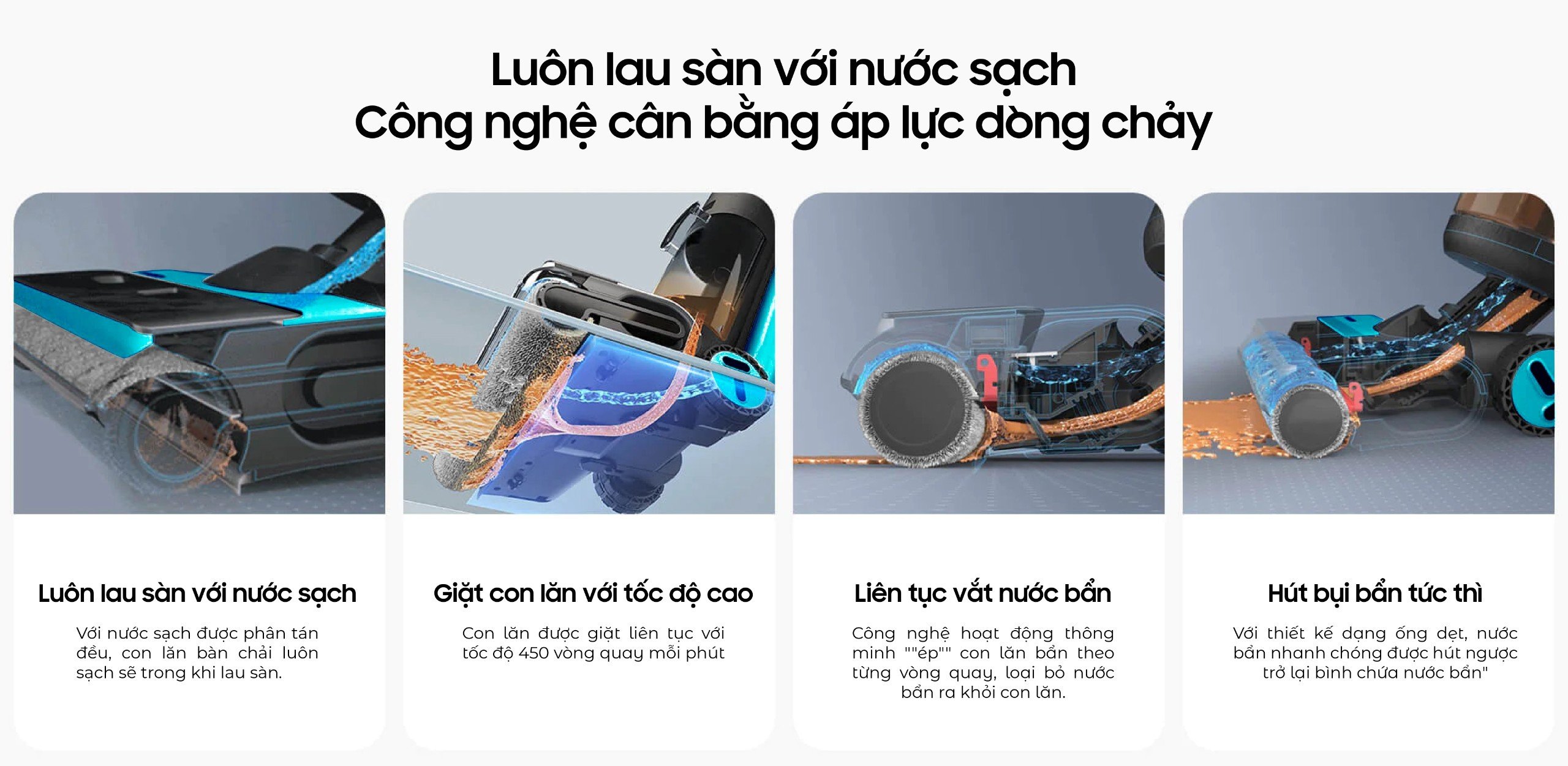 Máy Lau Nhà Hút Bụi Thông Minh U Ultty SCW18 - Hàng chính hãng