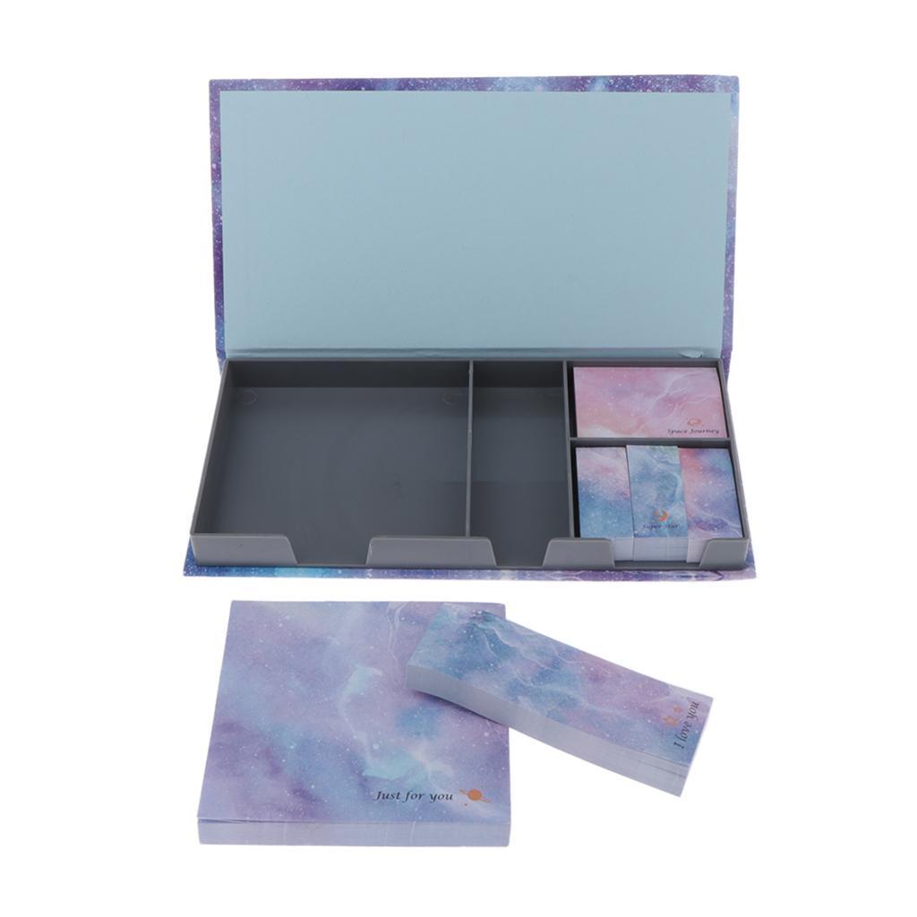 2x Cartoon Sticky Note Colorful Sticker Marker Student BookMark Sky Star