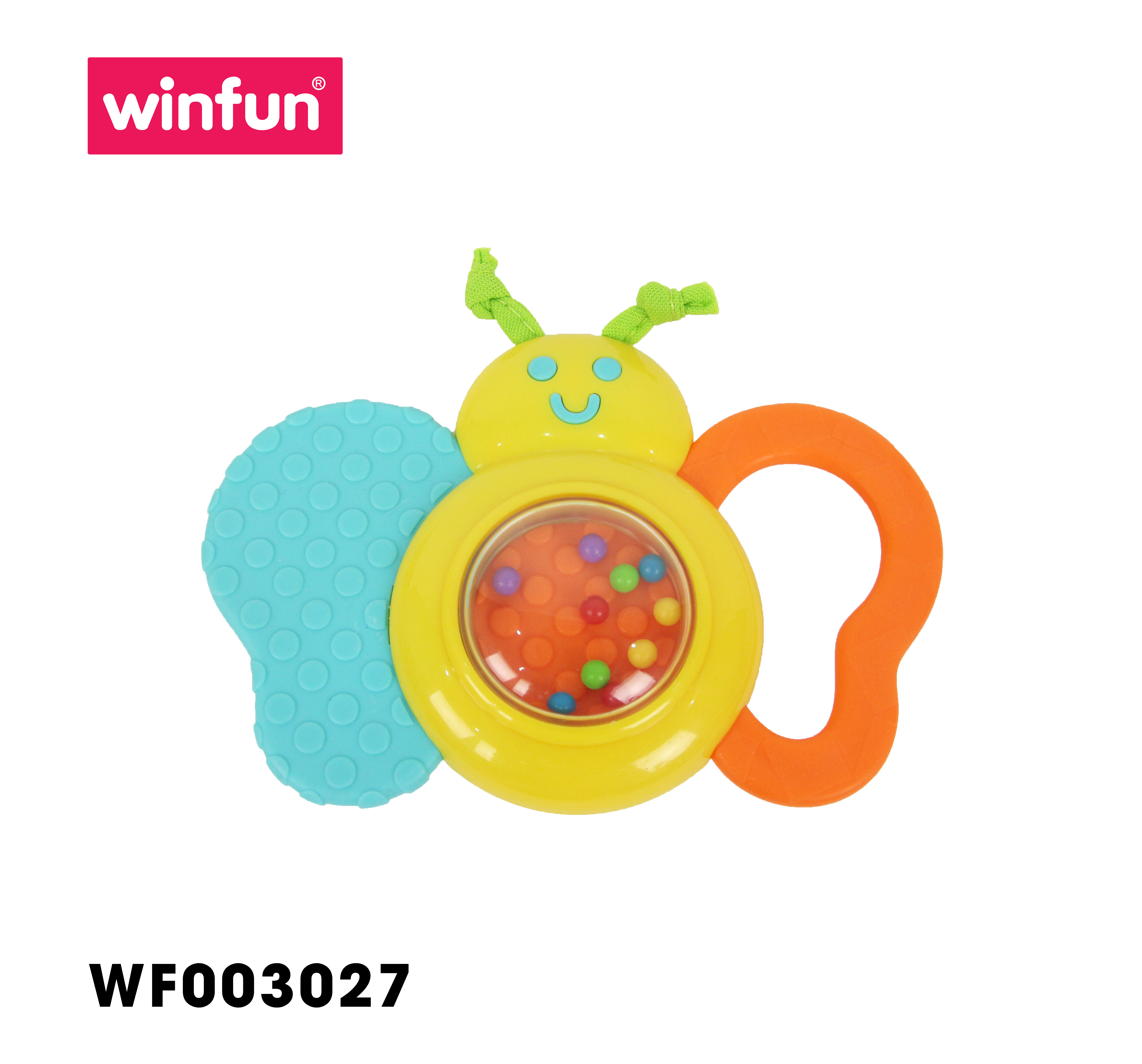 Set 3 đồ chơi cầm tay xúc xắc chíp chíp - gặm nướu hổ gặm nướu sột soạt Winfun 3027