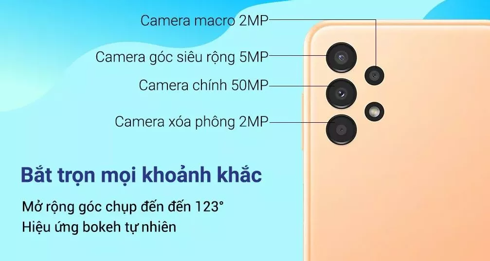 Điện Thoại Samsung Galaxy A13 (4GB/128GB) - Hàng Chính Hãng, Mới 100%, Nguyên Seal | Bảo hành 12 tháng QZ4 - Màn Hình 6.6 Inches - Pin Khủng 5000 mAh