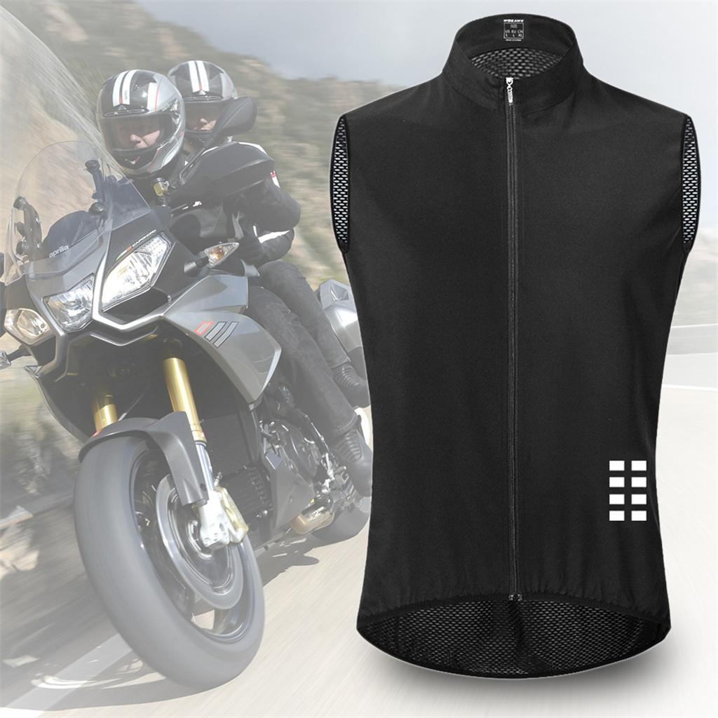 Men's Cycling Vest Motorcycle Windproof Sleeveless Jersey Waistcoat M