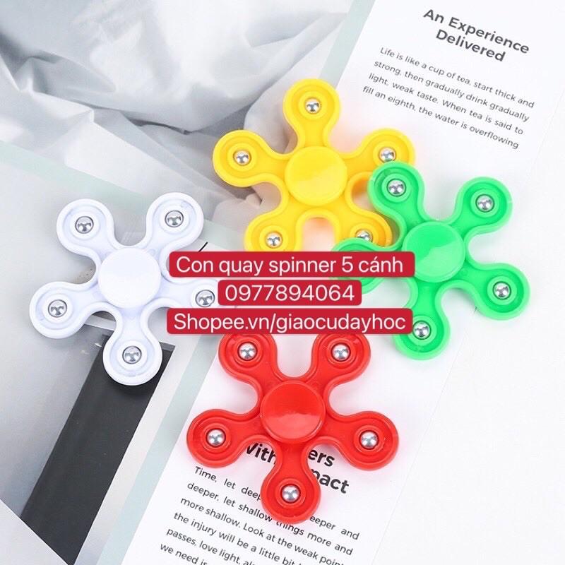 Quà tặng cho con - Game con quay spinner 5 cánh bi ( nhiều mầu)