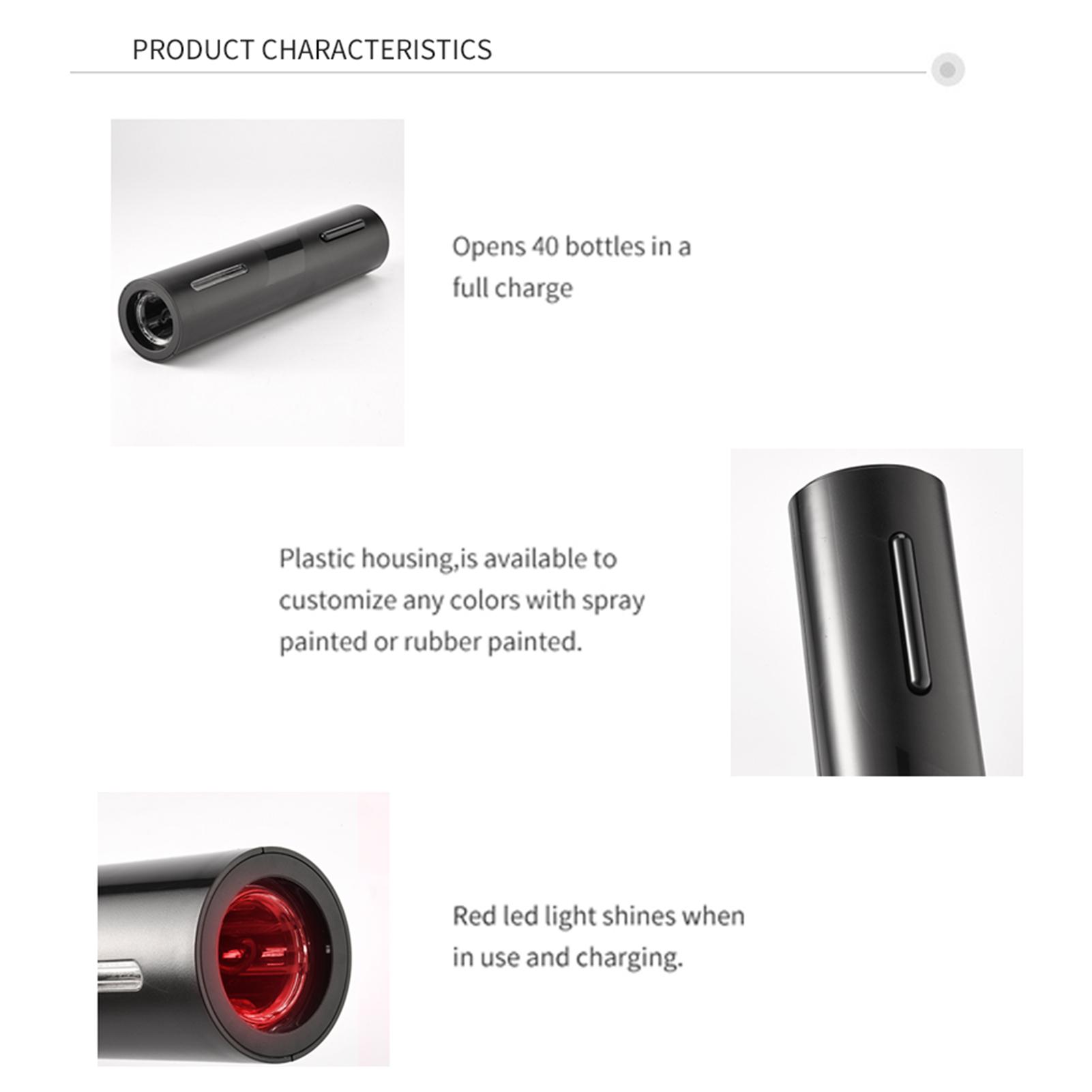 Dụng cụ mở nắp chai rượu bằng điện tự động sạc USB