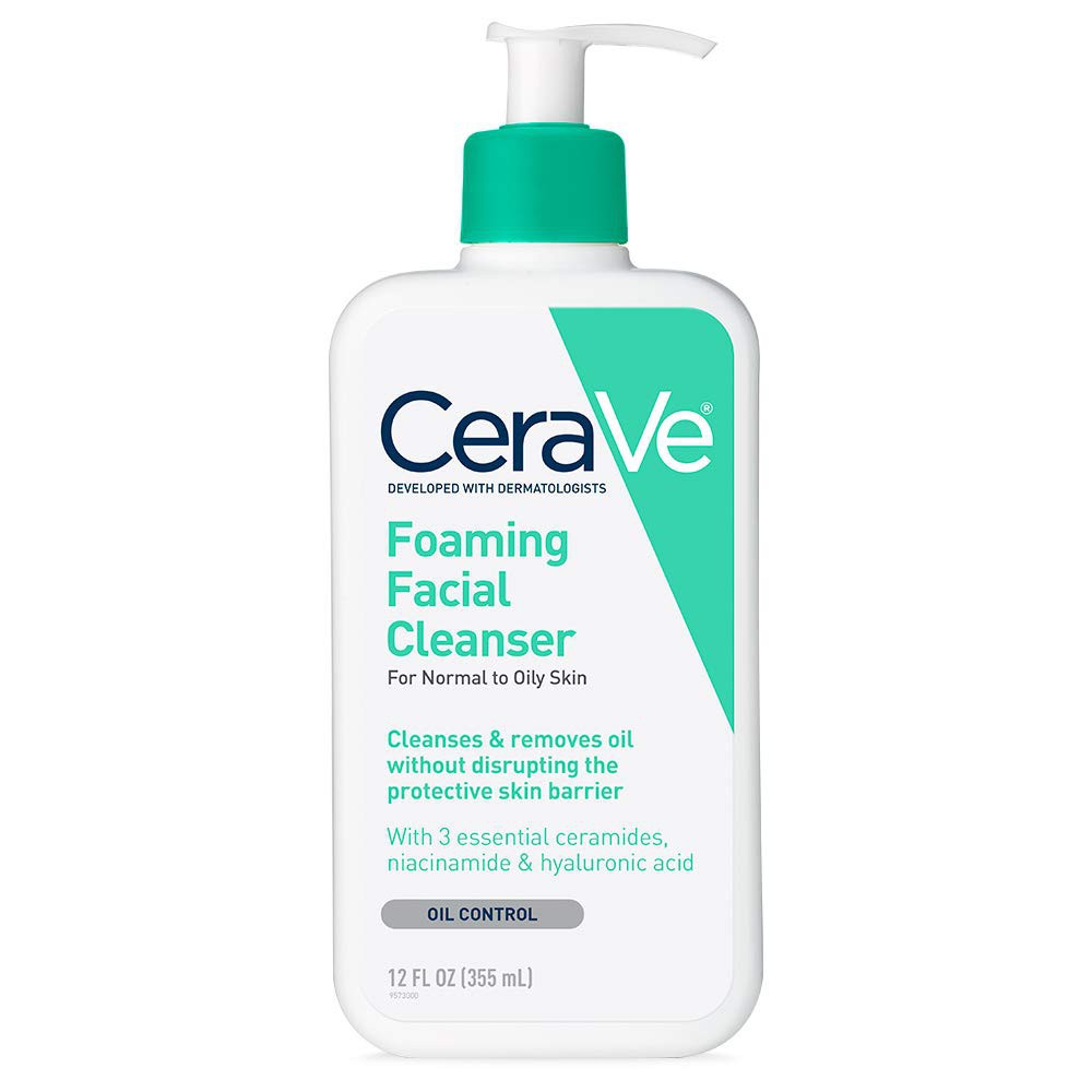 Sữa Rửa Mặt Cho Da Nhờn Mụn CeraVe Foaming Cleanser Gel Moussant 236ml