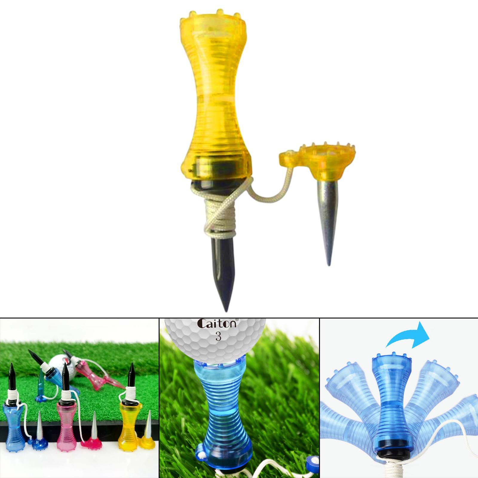 3-4pack 3.2inch Golf Tees Ball Holder Practicing Unbreakable Yellow