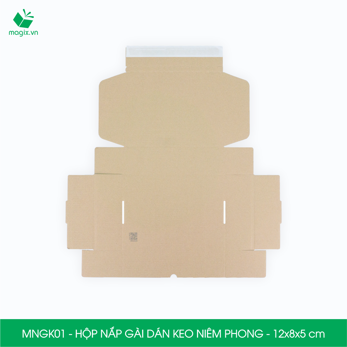 MNGK01 - 12x8x5 cm - COMBO 20 HỘP CARTON NẮP GÀI HÔNG CÓ KEO NIÊM PHONG - THÙNG HỘP CARTON ĐÓNG  HÀNG