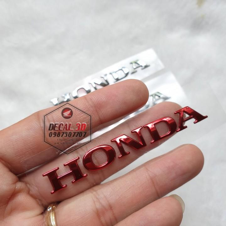 TEM CHỮ NỔI LOGO HONDA HÀNG SIÊU ĐẸP TRANG TRÍ XE MÁY