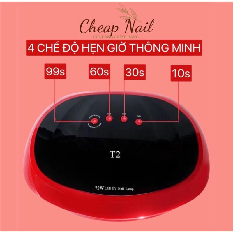 Máy hơ gel T2 72W 2in1 36 bóng đèn led/uv , bảo hàng 6 tháng- beeshi shop