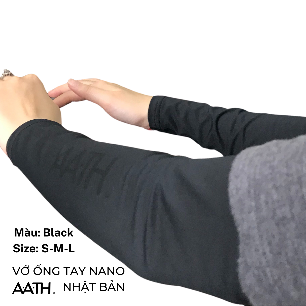 Vớ ống tay nano AATH Japan cải thiện đau mỏi tay, viêm đau khớp