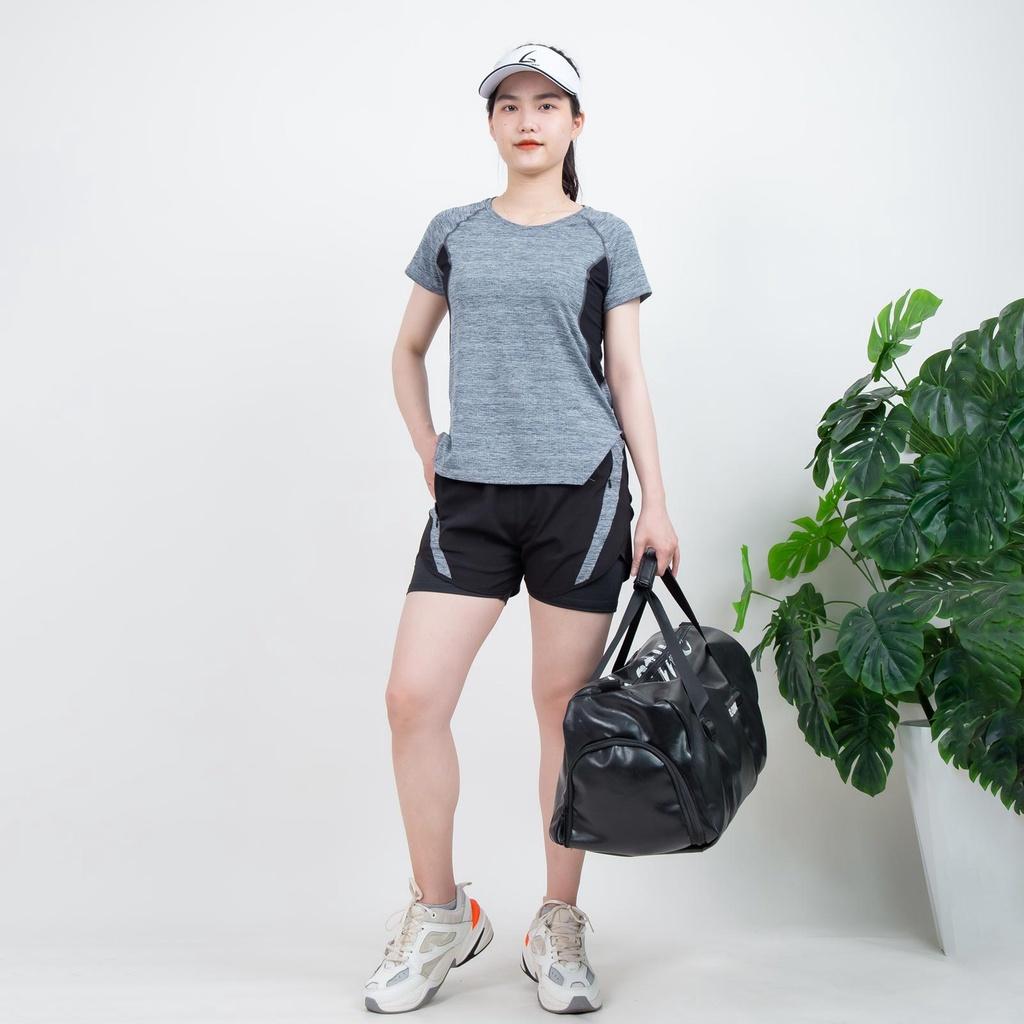 Bộ tập xu hướng hè Boxer Active S005 - Áo thun Glacool T002 cho chạy bộ, tập gym, hoạt động thể thao