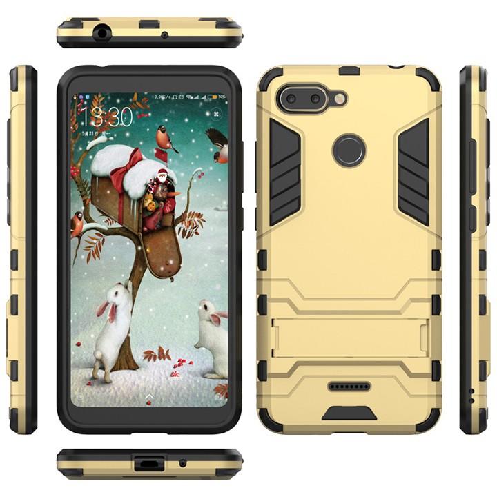 Ốp lưng Xiaomi Redmi 6 chống sốc Iron man có chân dựng máy