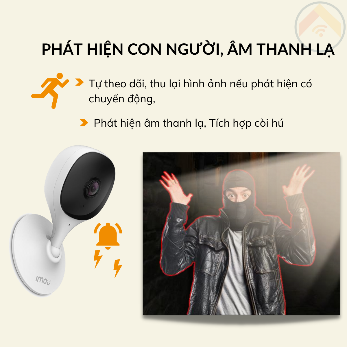Hàng chính hãng Camera IMOU CUE-2D C22SP kèm thẻ nhớ 32GB Wifi 2MP H264