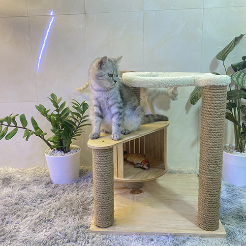 Cat tree – Trụ cào móng cho mèo có hộc gỗ độc đáo