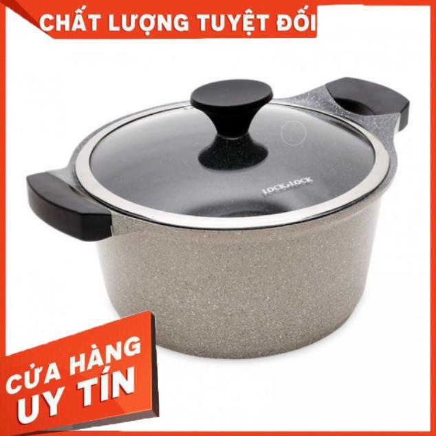 Bộ nồi chảo đá lock and lock (chảo 28cm, nồi 24cm) chính hãng giá sốc bao toàn thị trường