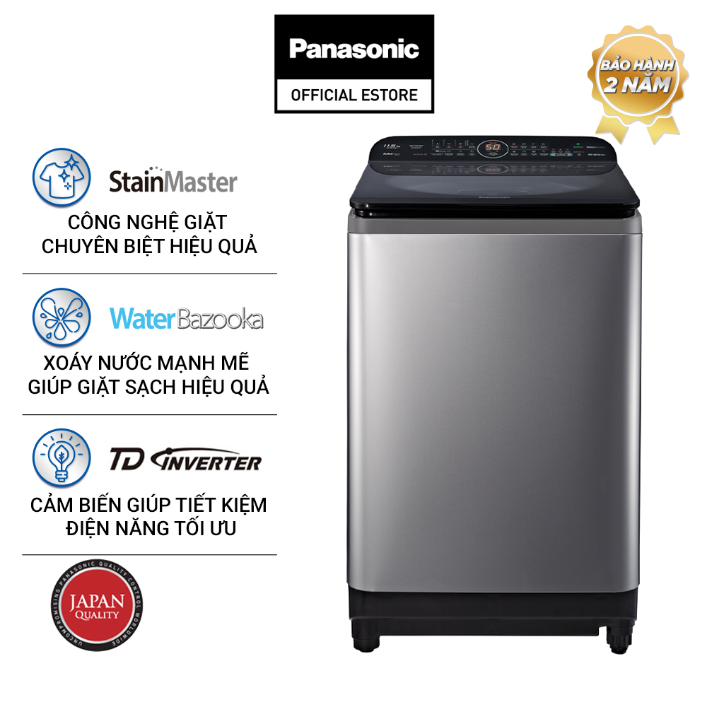 [CHỈ GIAO TẠI HCM] - Máy Giặt Cửa Trên Panasonic 12KG NA-FD11XR1LV- Hàng Chính Hãng